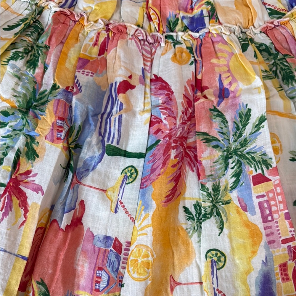 Tropical Print Two Piece - Picture 2 of 8
